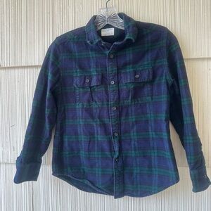Crewcuts Navy and Forest Plaid Men's Shirt